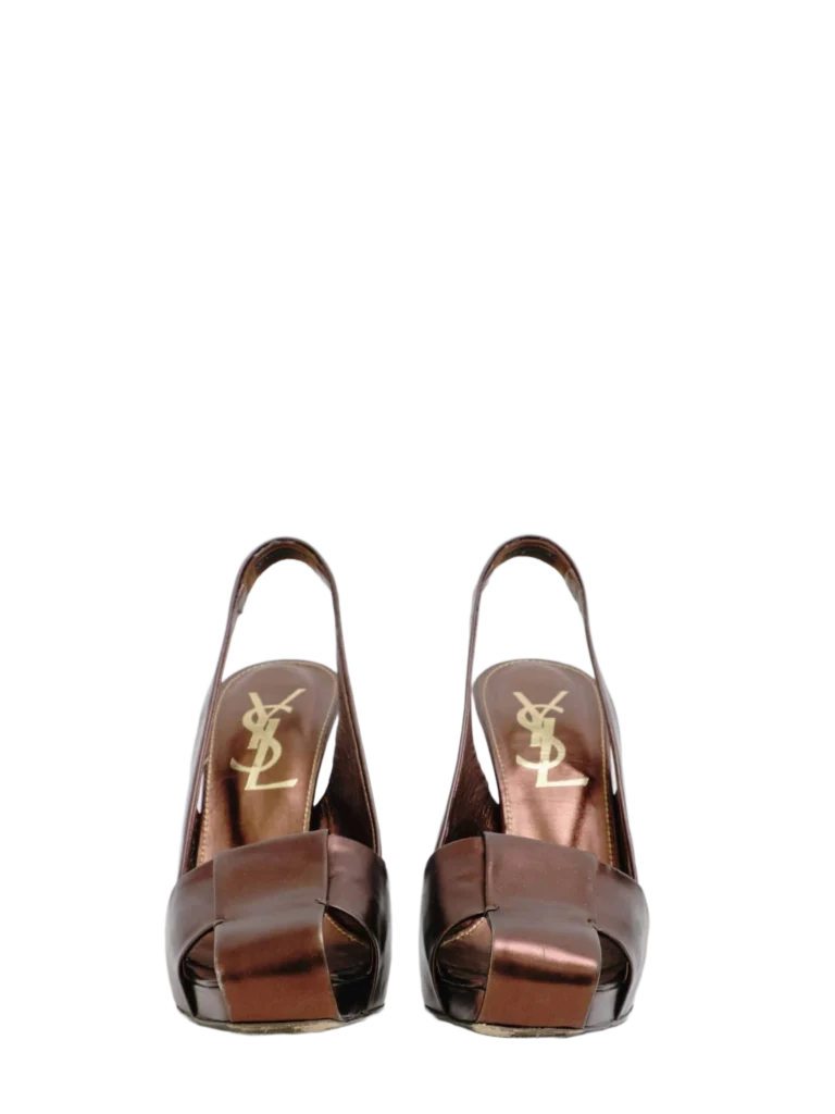 Sandali in pelle bronzo., foto 2 di 3