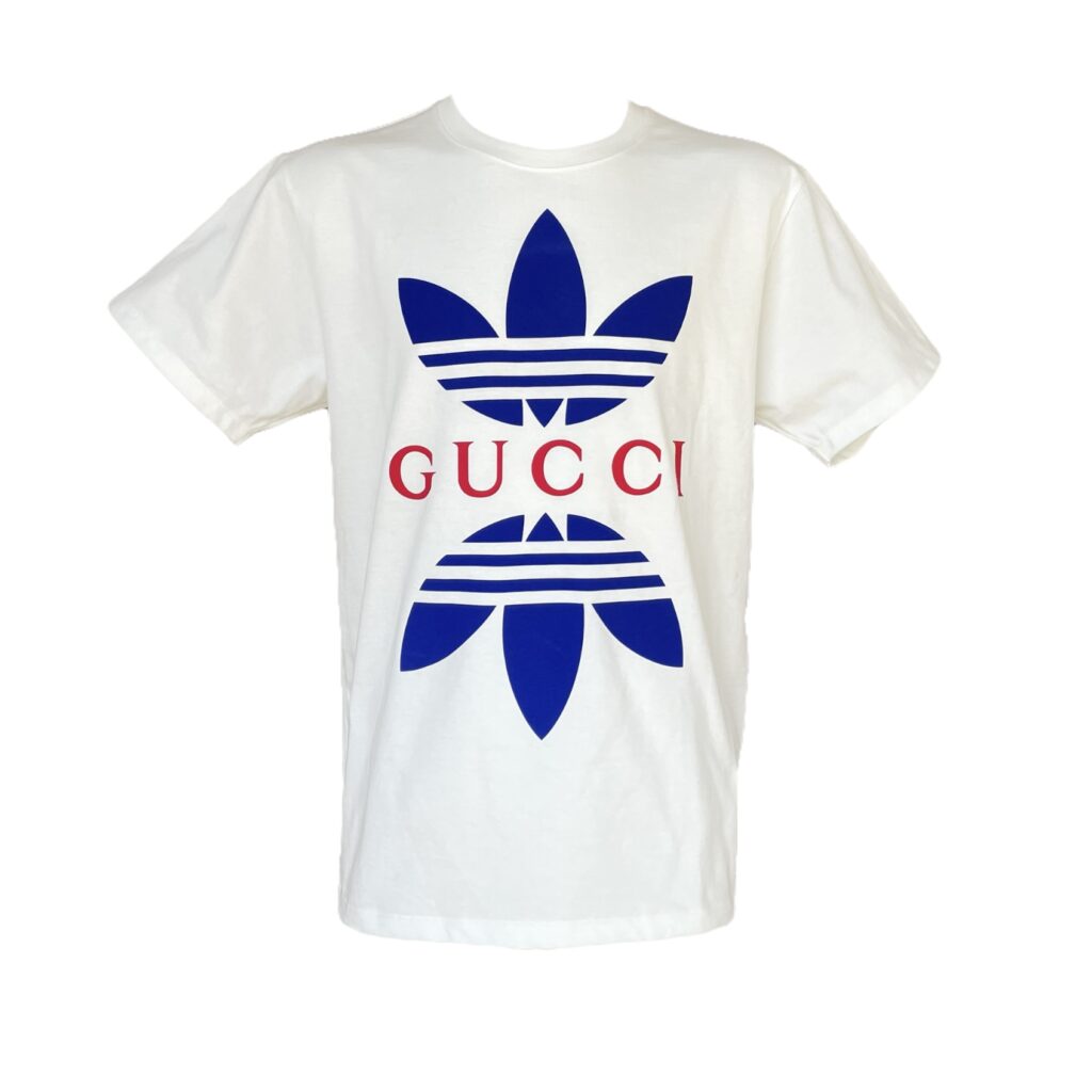 Gucci x Adidas t-shirt manica corta bianca, S