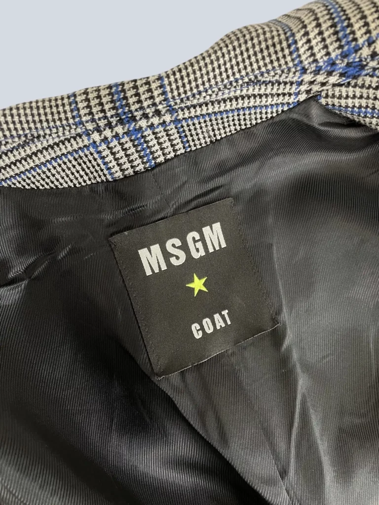Cappotto in misto lana motivo pied de poule, 38., foto 6 di 6