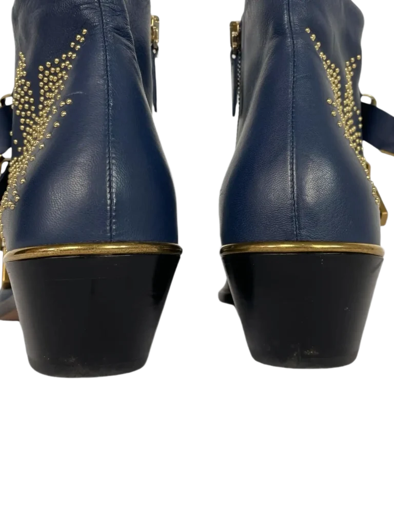 Susanna leather and metal ankle boots, photo 8 of 8
