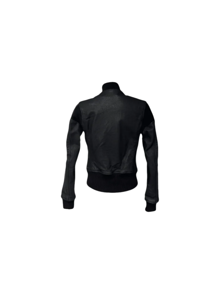 Stiff leather biker jacket, photo 3 of 7