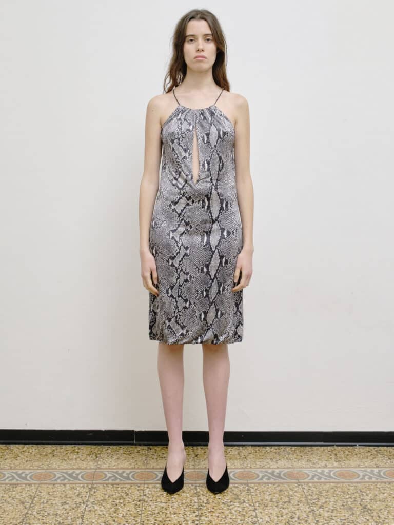 By Tom Ford, animal print viscose dress, 38.