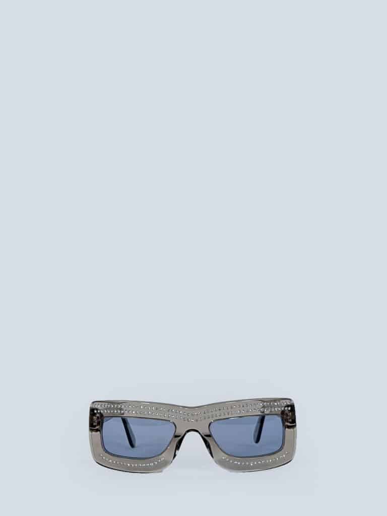 Occhiali da sole vintage in acetato con cristalli., foto 3 di 3