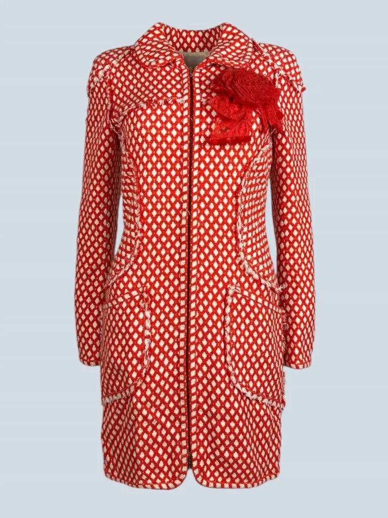 Cappotto in fibra di bamboo con spilla, 36 FR.