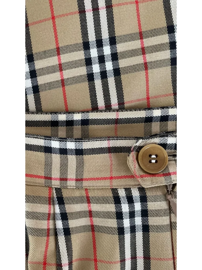 Check print cotton midi skirt, photo 5 of 7