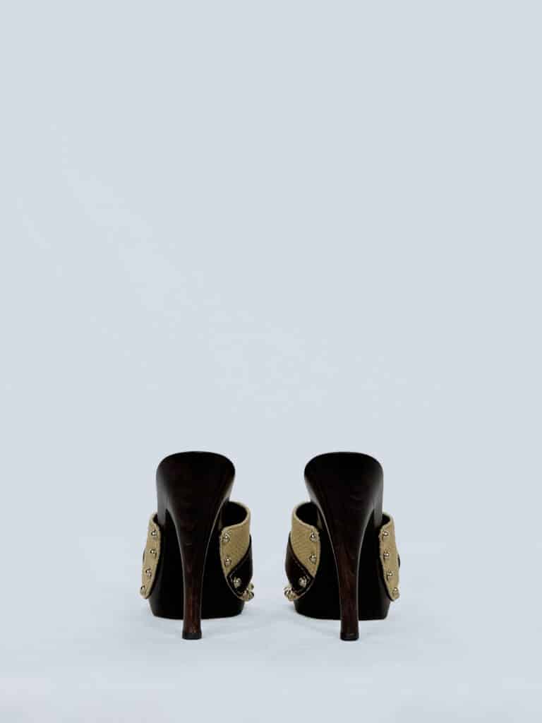 Mules Horsebit in legno, 35., foto 4 di 5