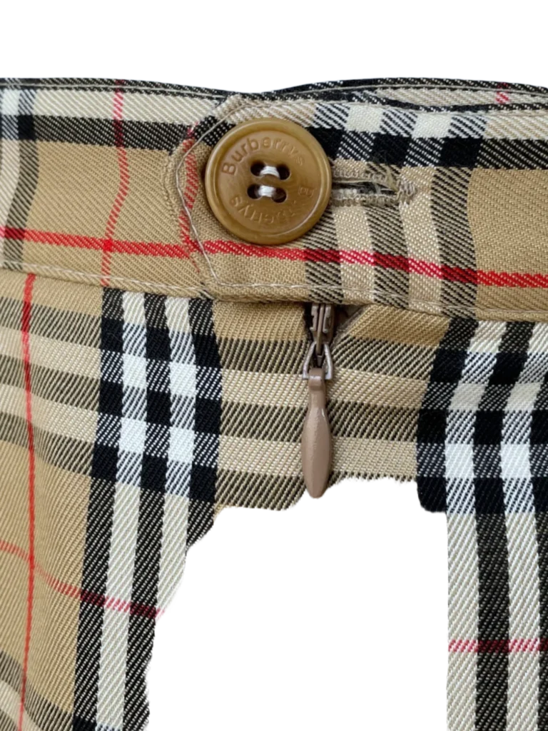 Check print cotton midi skirt, photo 4 of 7