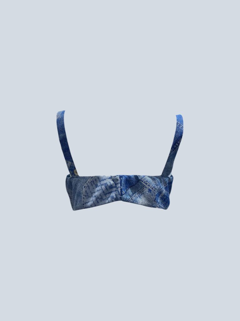 Bralette effetto denim FF, 3C., foto 3 di 5