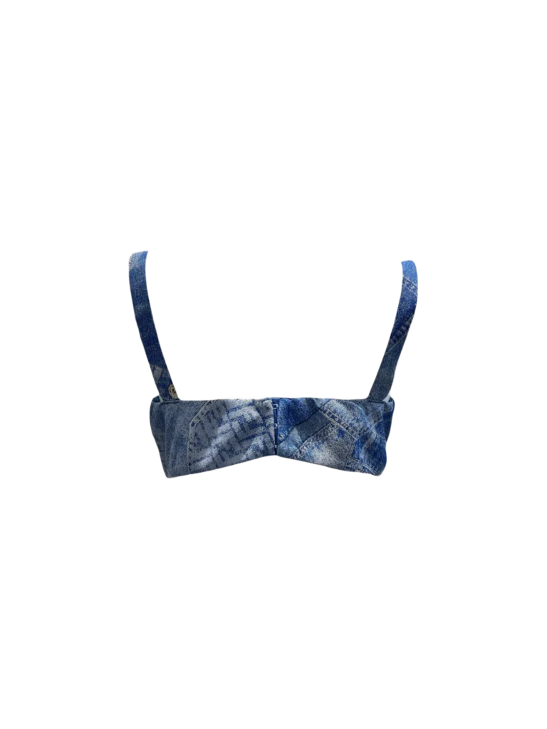 FF. denim-effect bralette, photo 3 of 5