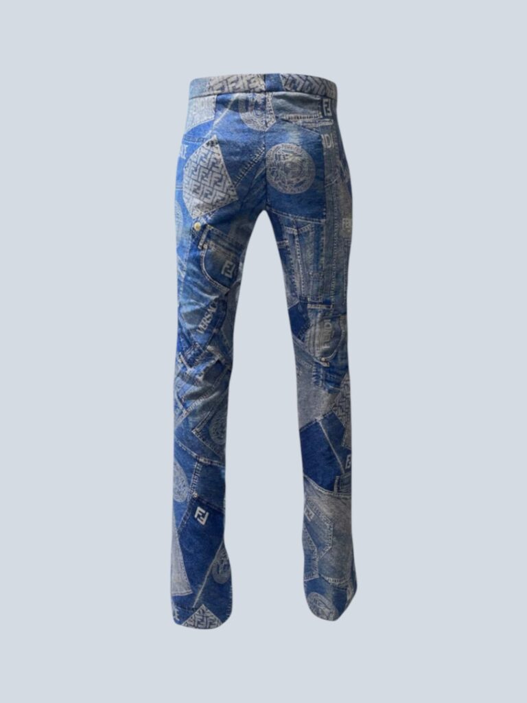 Pantaloni a zampa effetto denim, 38., foto 5 di 6