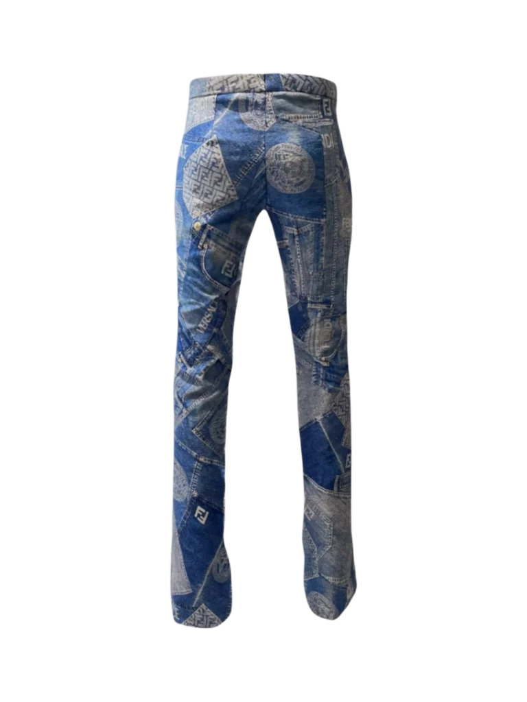Pantaloni a zampa effetto denim., foto 5 di 6