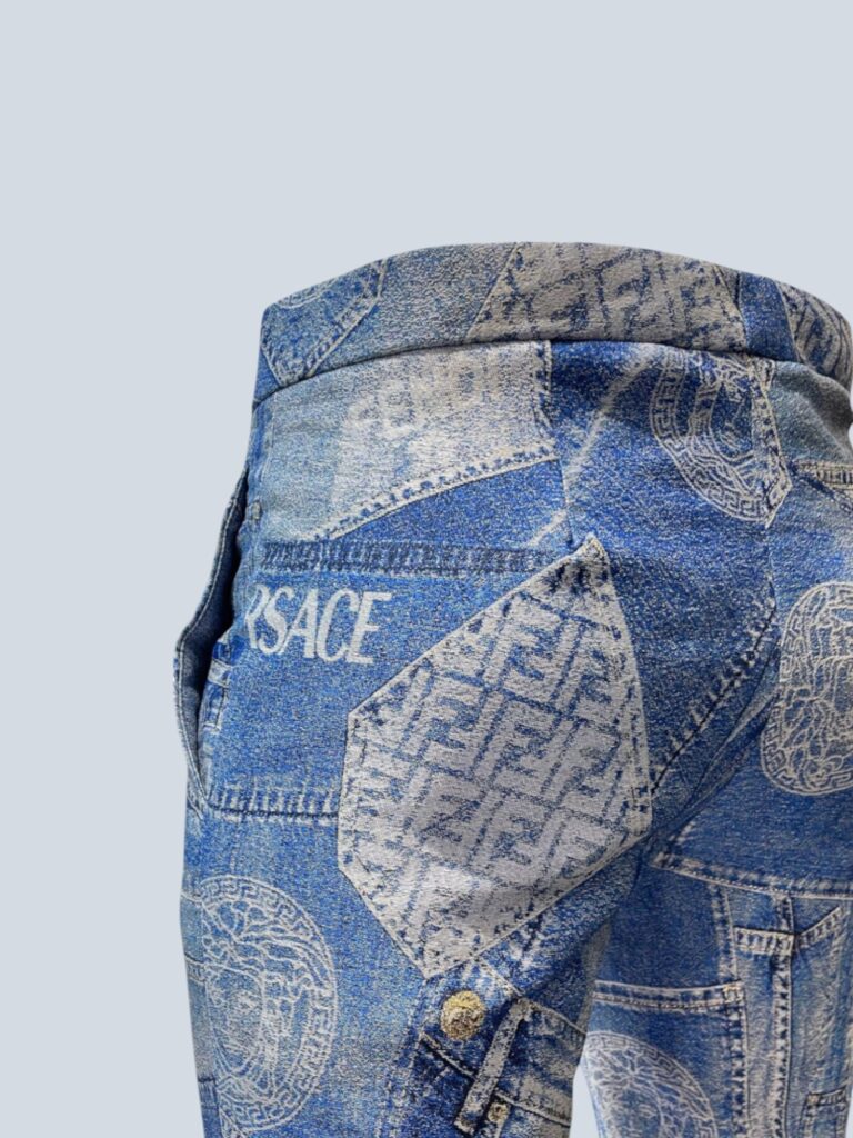 Pantaloni a zampa effetto denim, 38., foto 6 di 6
