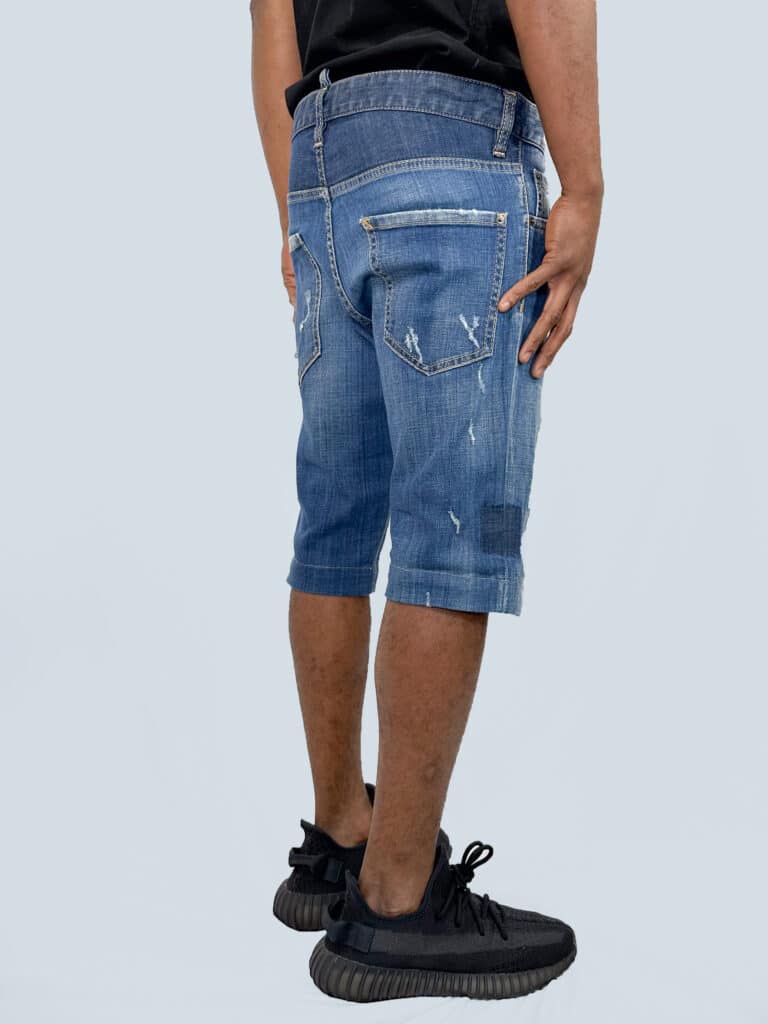 Bermuda in denim logo patch, 48., foto 3 di 4