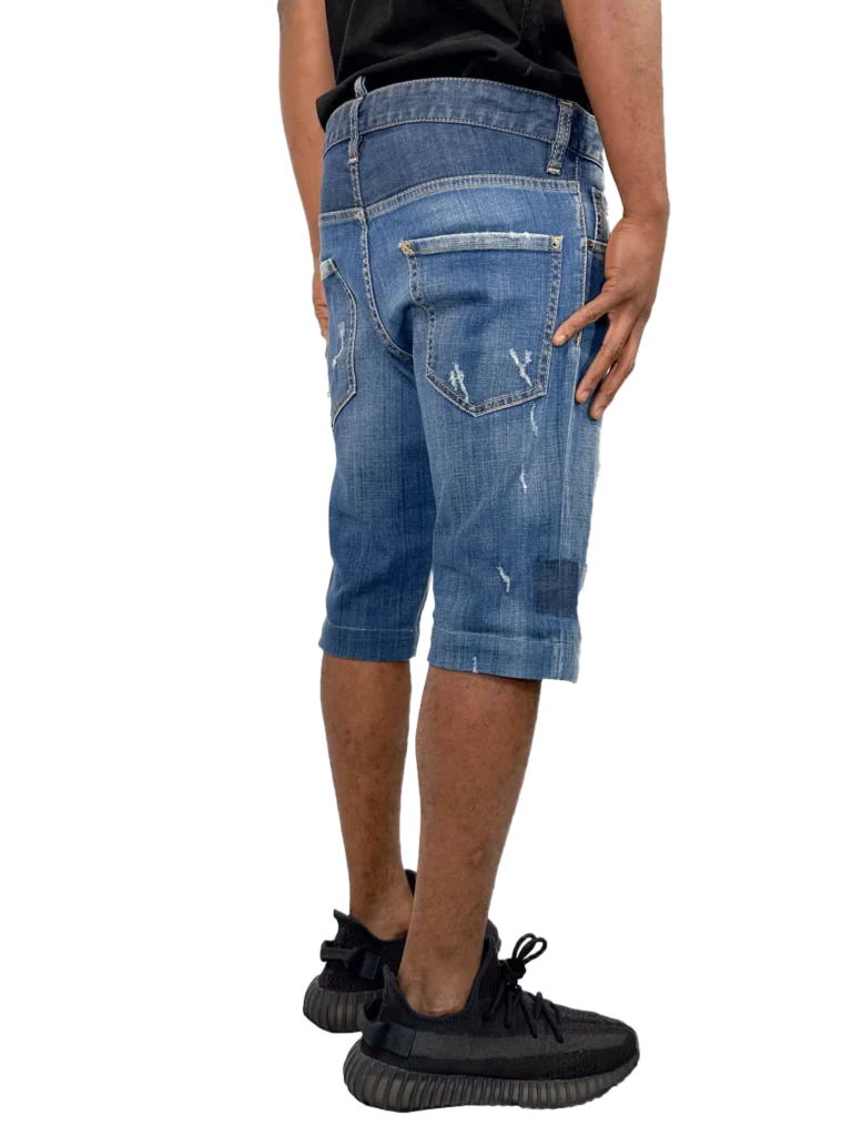 Denim logo patch shorts, photo 3 of 4