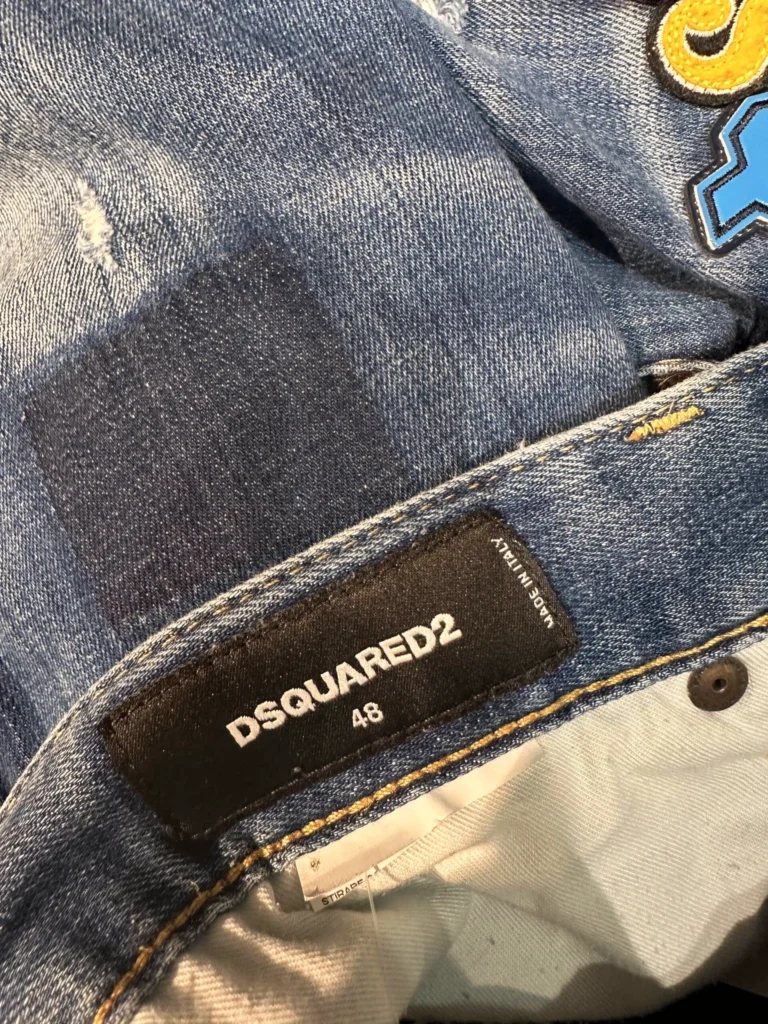 Denim logo patch shorts, photo 4 of 4
