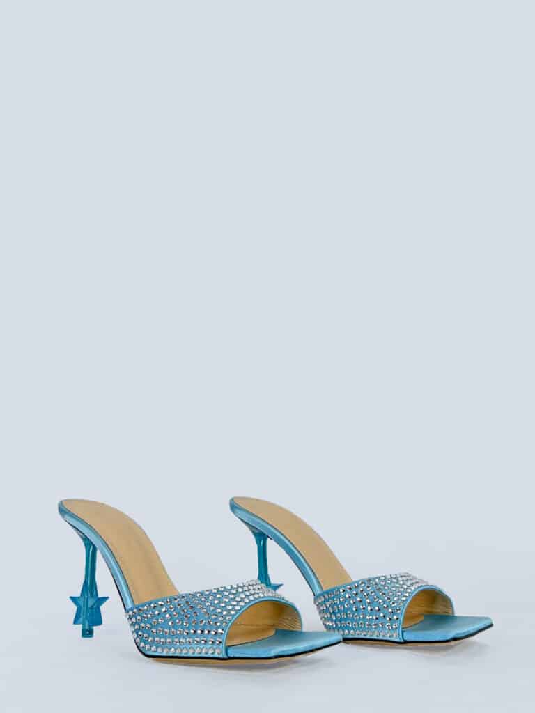Mules Star in pvc e cristalli, 36,5., foto 2 di 5