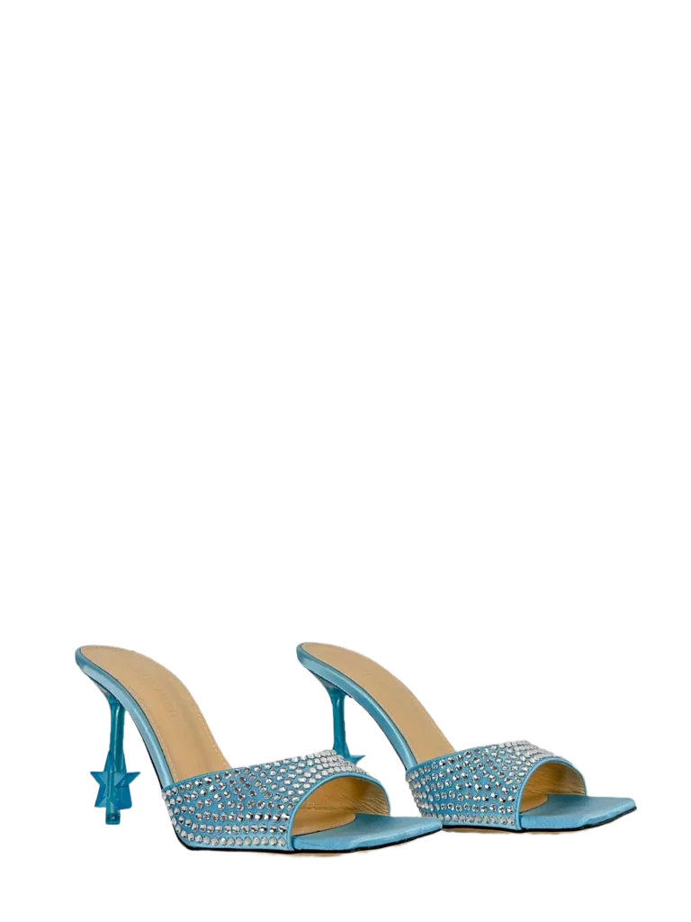 Star mules in PVC and crystals, photo 2 of 5