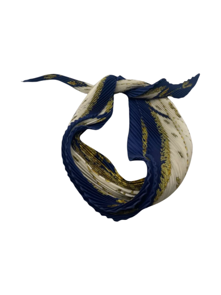 Foulard in seta plissè “La Galère”.