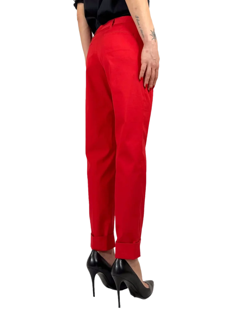 Cotton cigarette trousers, photo 3 of 4