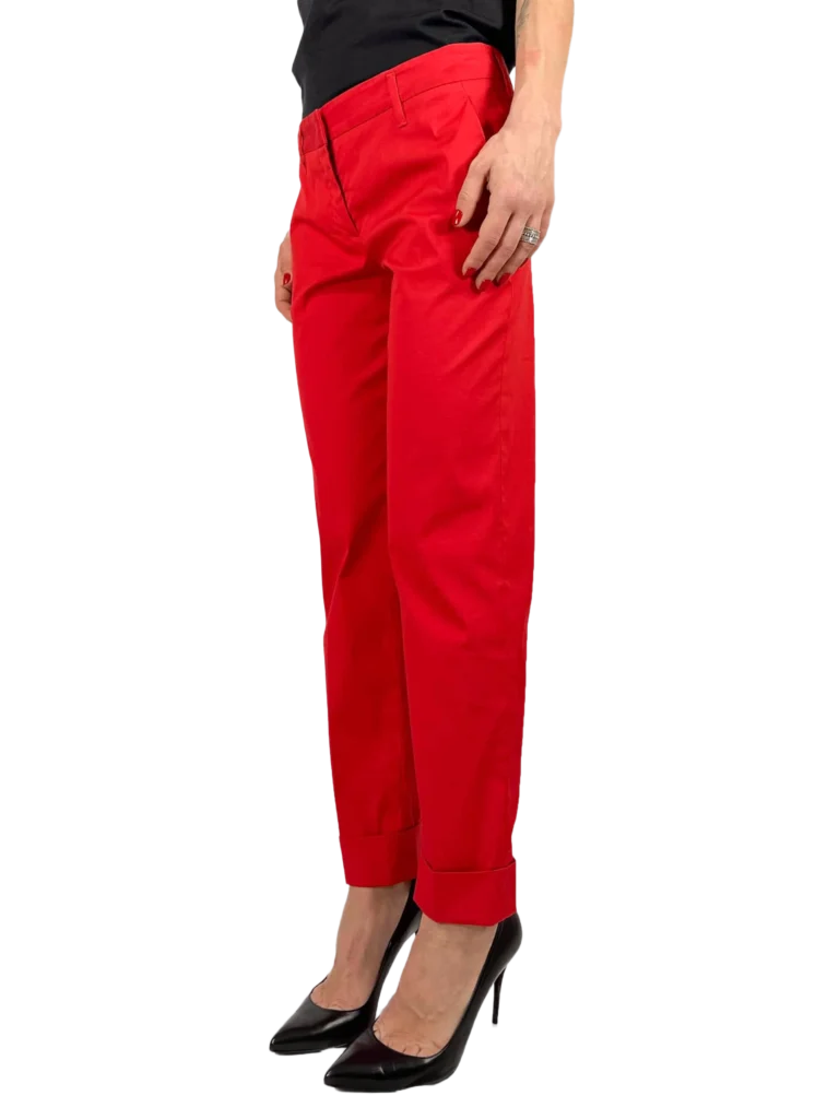Cotton cigarette trousers, photo 2 of 4