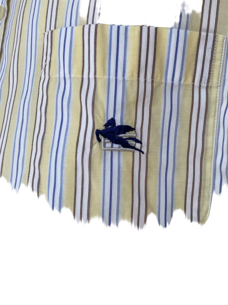 Camicia a righe in cotone., foto 4 di 6