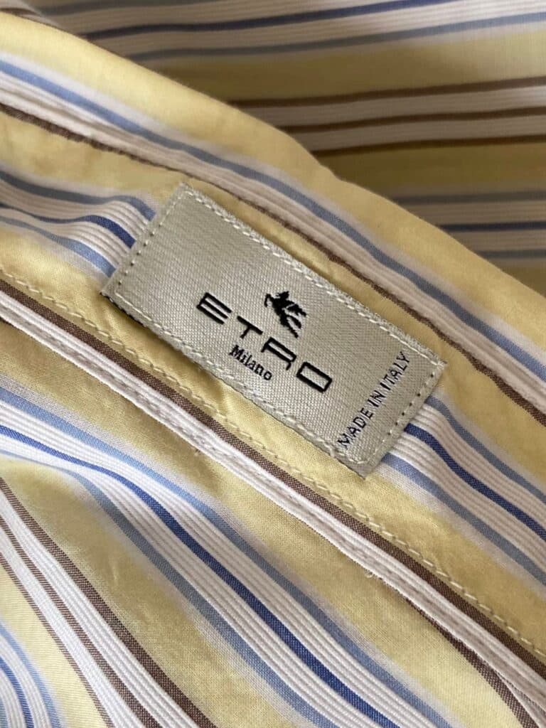 Camicia a righe in cotone, M., foto 5 di 6