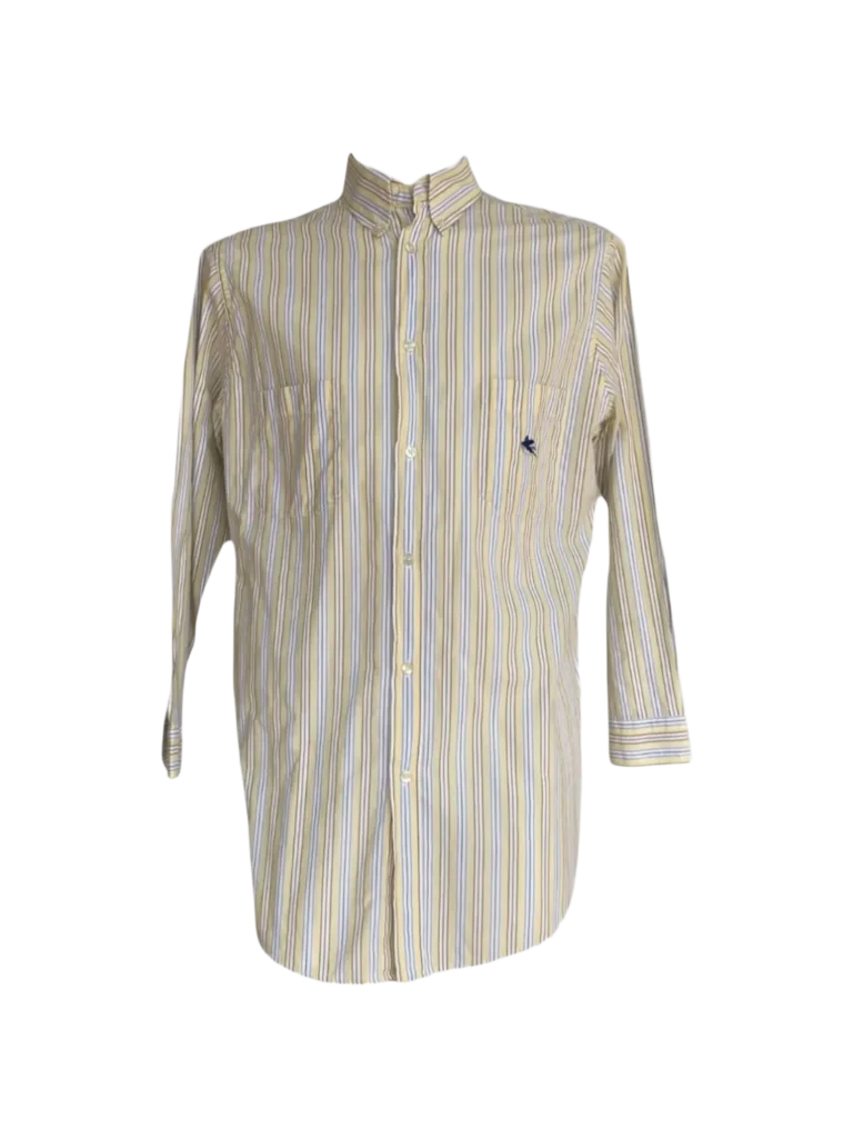 Striped cotton shirt.