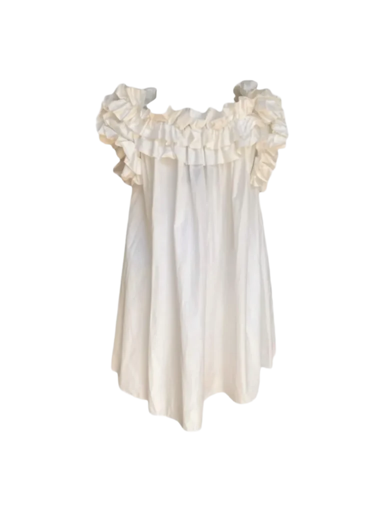 Cotton ruffled dress.