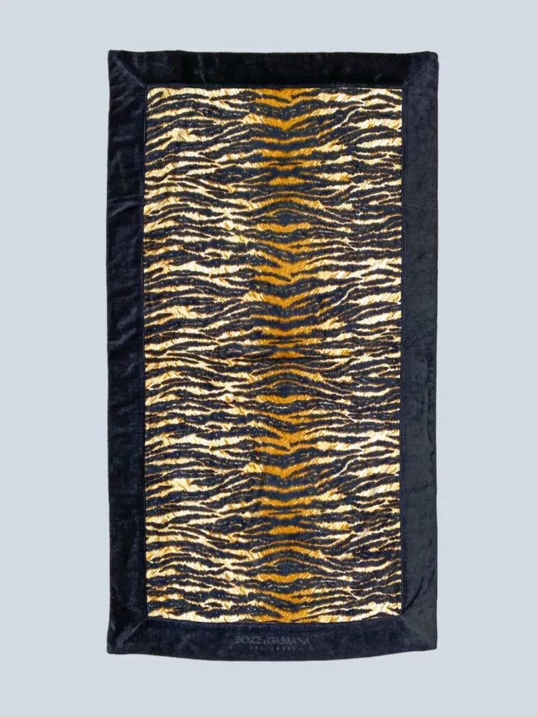 Animal print beach towel.