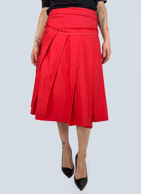 <b>Comme des Garçons</b><br>gonna asimmetrica in cotone, M.