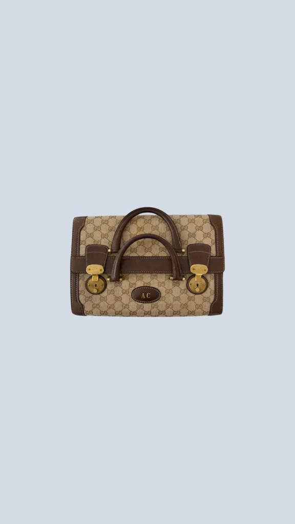 Beauty grande vintage in tela Monogram e pelle., foto 3 di 9