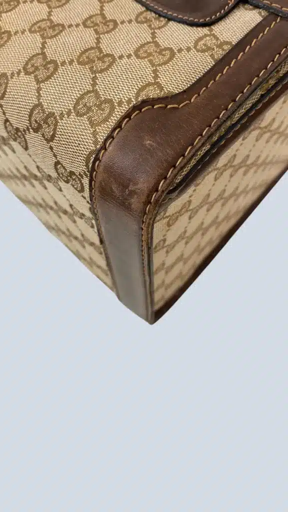 Beauty grande vintage in tela Monogram e pelle., foto 5 di 9