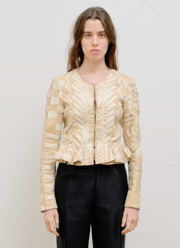 <b>Yves Saint Laurent by Tom Ford</b> <br> giacca corta ricami aztechi, 38.