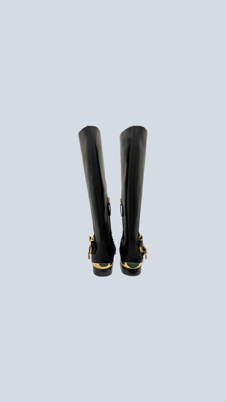 Leather and metal boots, 36.5., photo 4 of 5