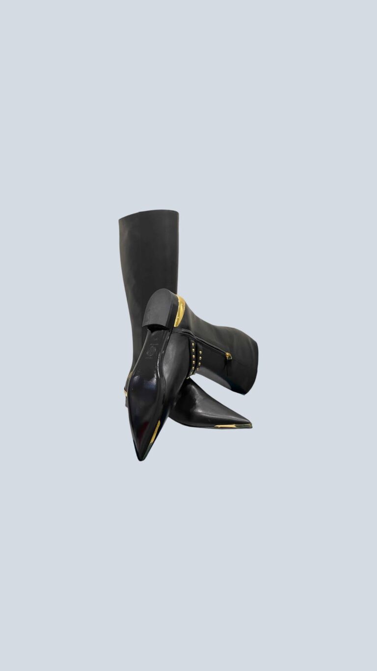 Leather and metal boots, 36.5., photo 5 of 5