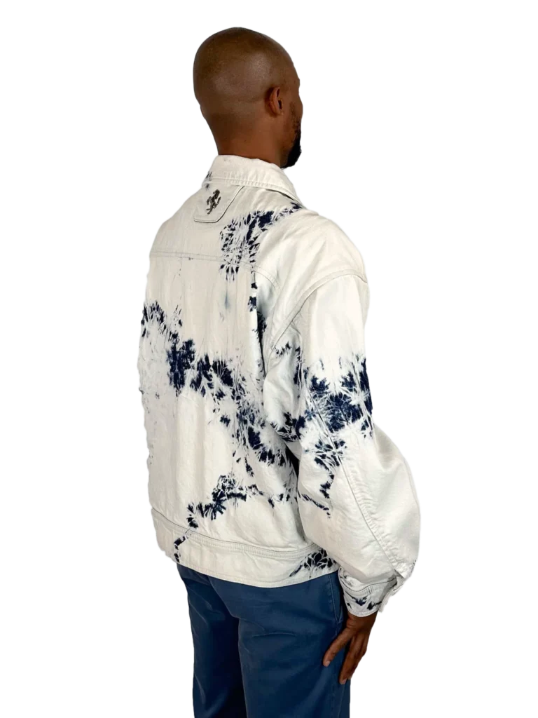 Giubbotto Paint Brush oversize in denim., foto 3 di 5