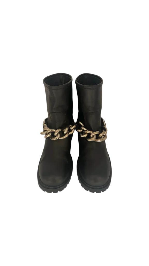 Leather and metal biker boots., photo 3 of 5