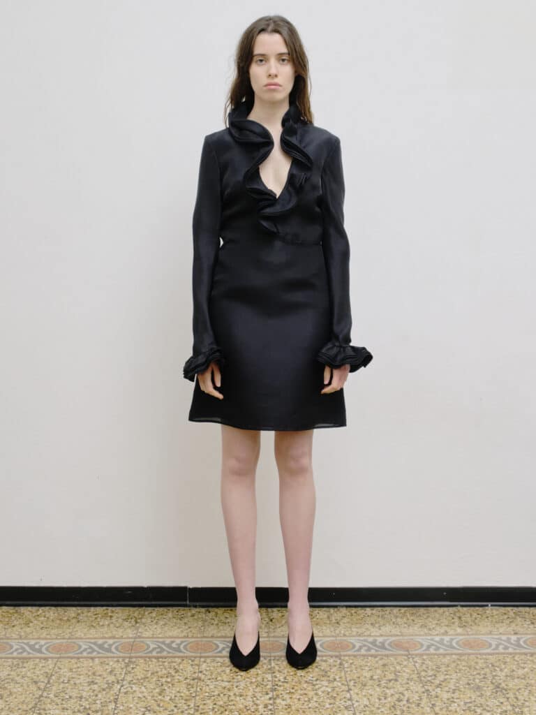 By Tom Ford, silk ruffled dress, 40.