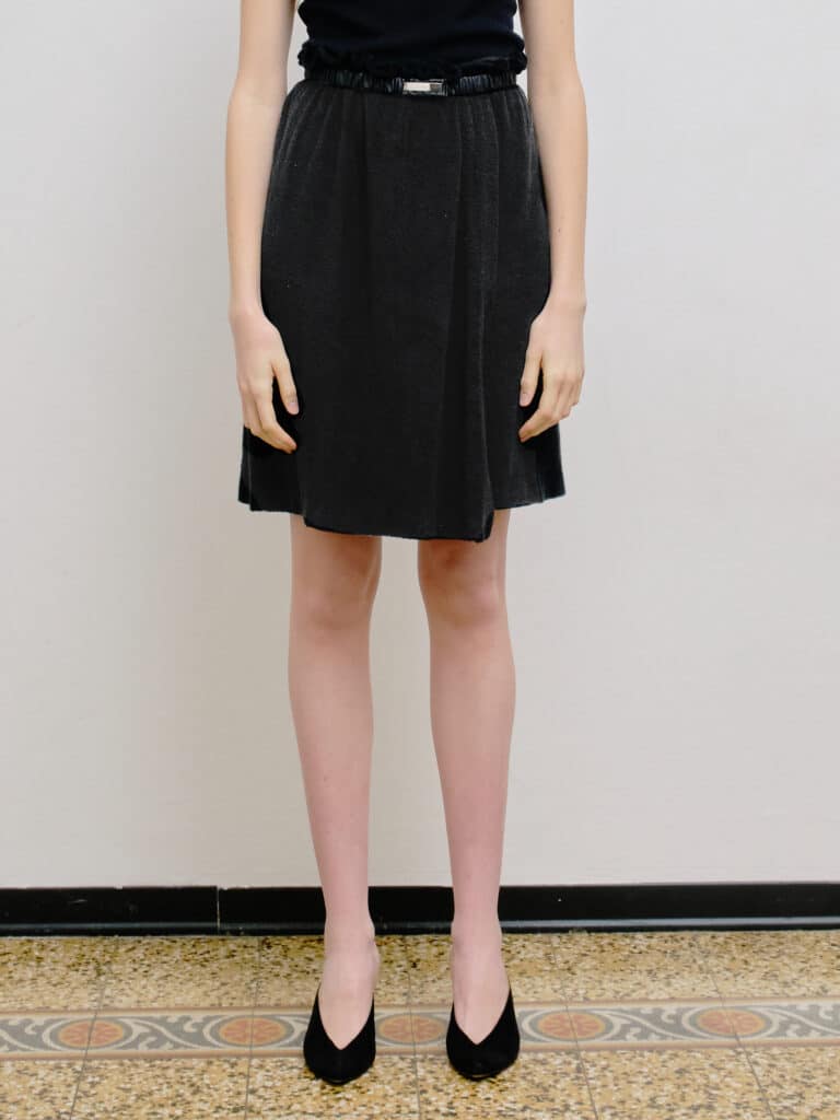 By Tom Ford, gonna in spugna con cintura in pelle, 38.