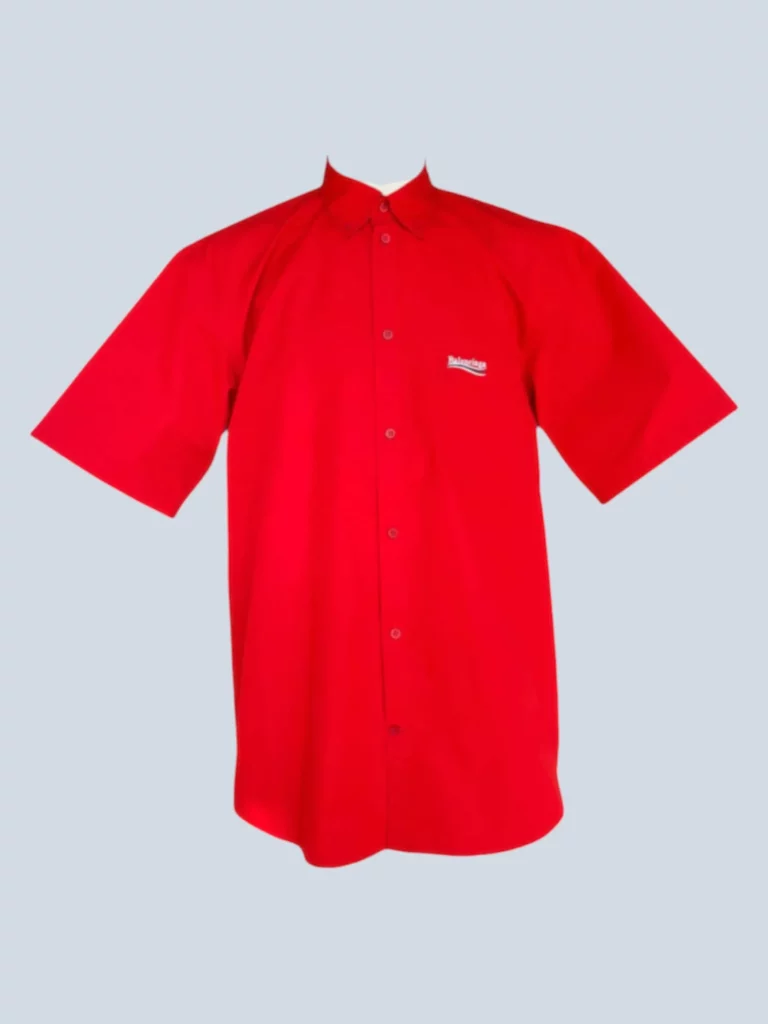 Camicia in cotone a maniche corte con ricamo, 39.