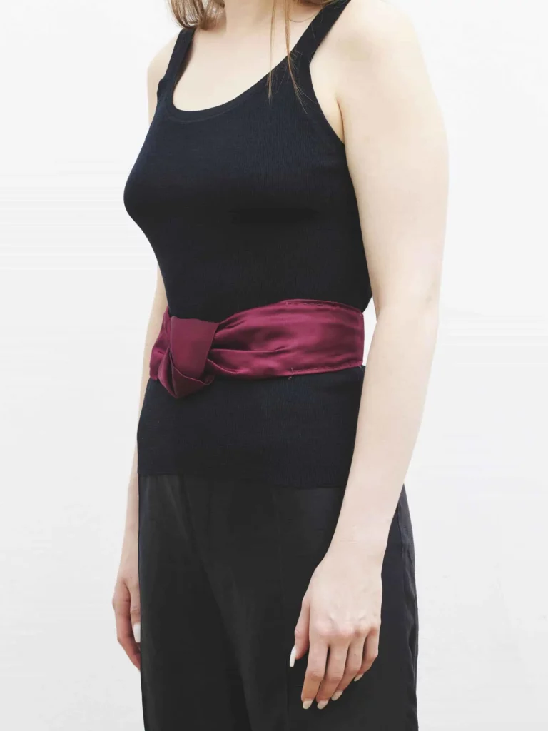 Silk knotted belt, photo 2 of 3