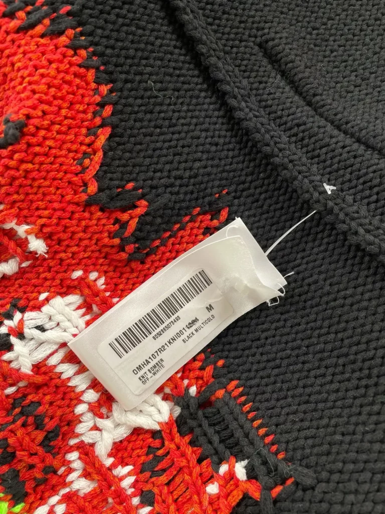 Cardigan in lana lavorata logo, M., foto 7 di 7