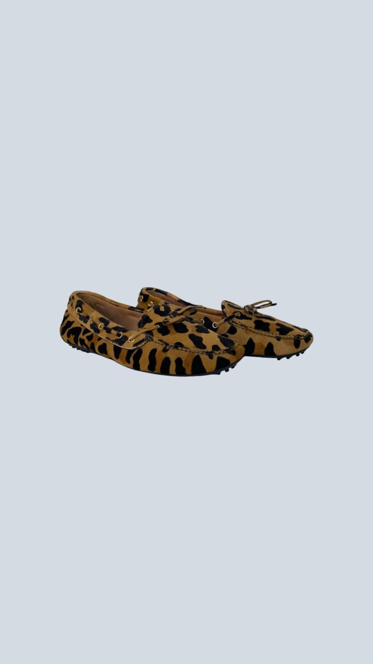 Mocassini in cavallino animalier, 40,5., foto 3 di 7
