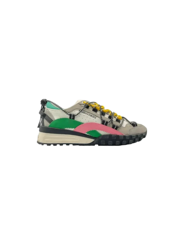 Multicolor leather and suede Legend sneakers.