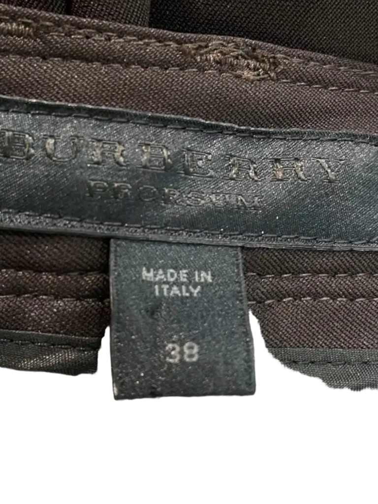 Pantaloni a zampa in lana con impunture., foto 4 di 4