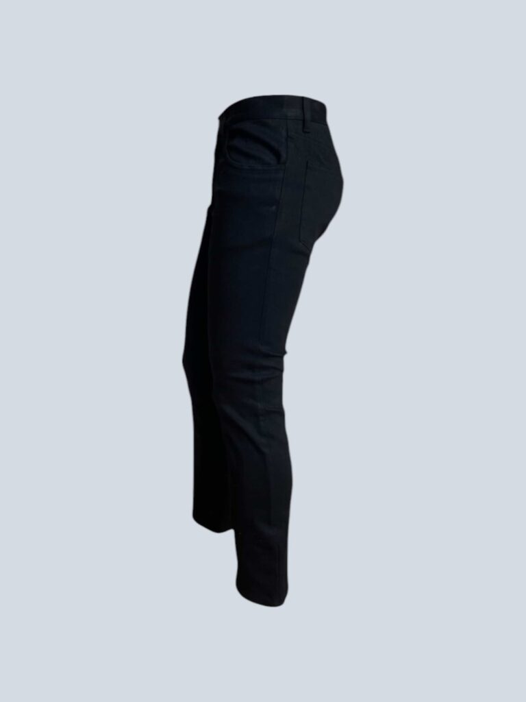 Black straight denim trousers, 28., photo 2 of 4