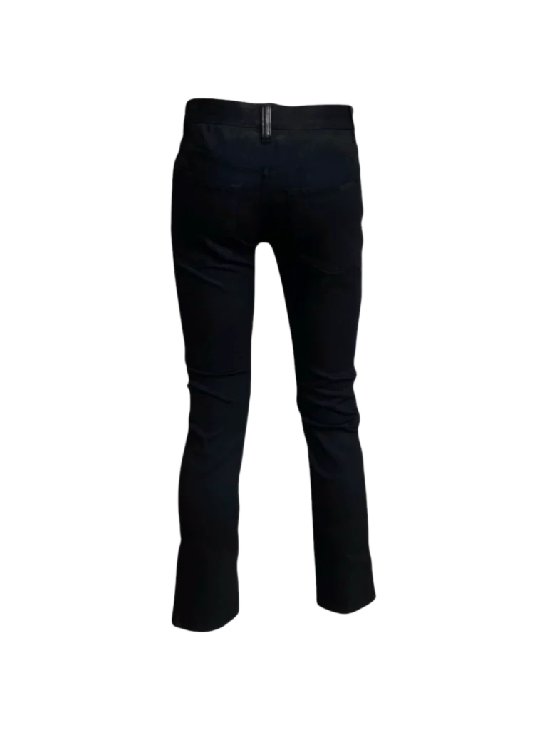 Pantaloni dritti in denim nero., foto 3 di 4