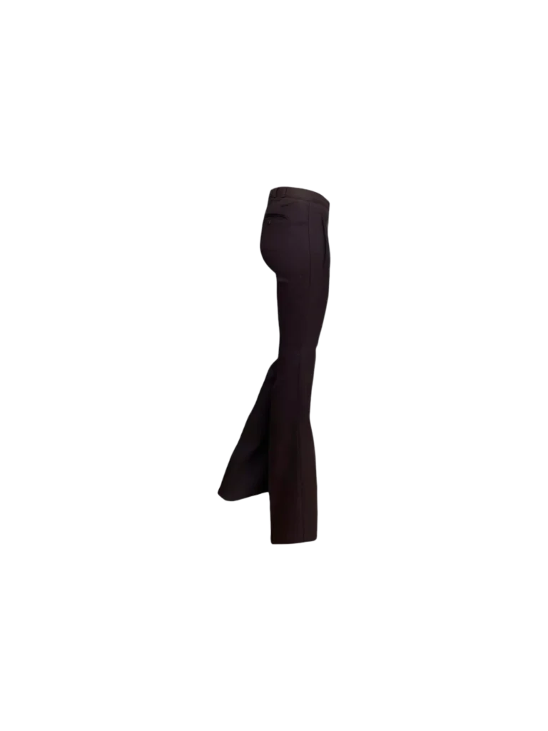 Wool flared trousers with topstitching, photo 2 of 4