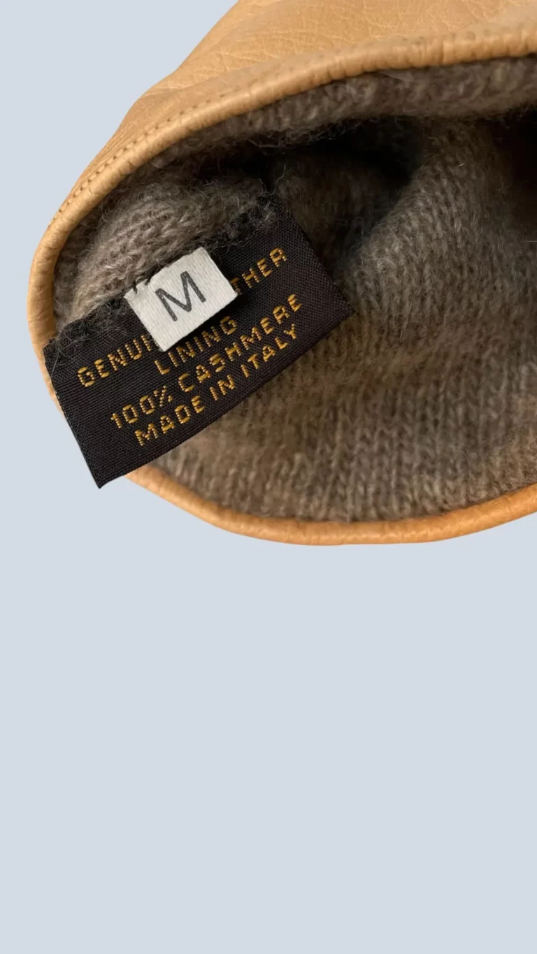 Logo all over leather and nylon gloves, M., photo 6 of 7