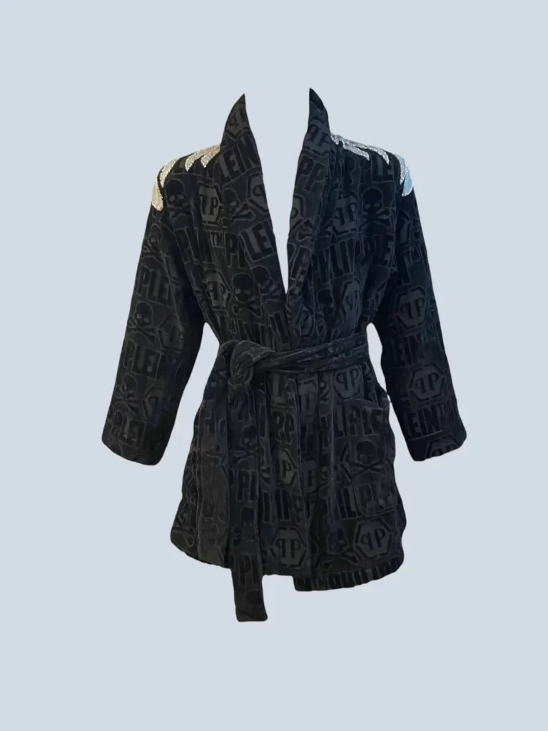 Crystal-embellished bathrobe, one size., photo 2 of 5